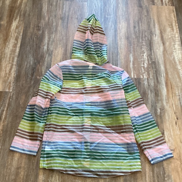 Cat & Jack Striped Kids Raincoat with Hood - Picture 4 of 4